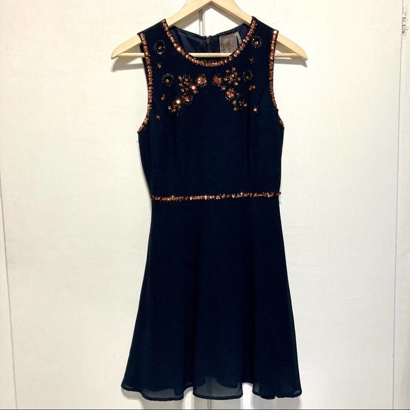 ModCloth Moonrise Blingdom Navy Sequin Dress, S - Picture 3 of 10
